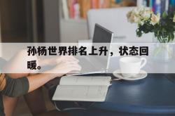 电子竞技下载app-孙杨世界排名上升，状态回暖。